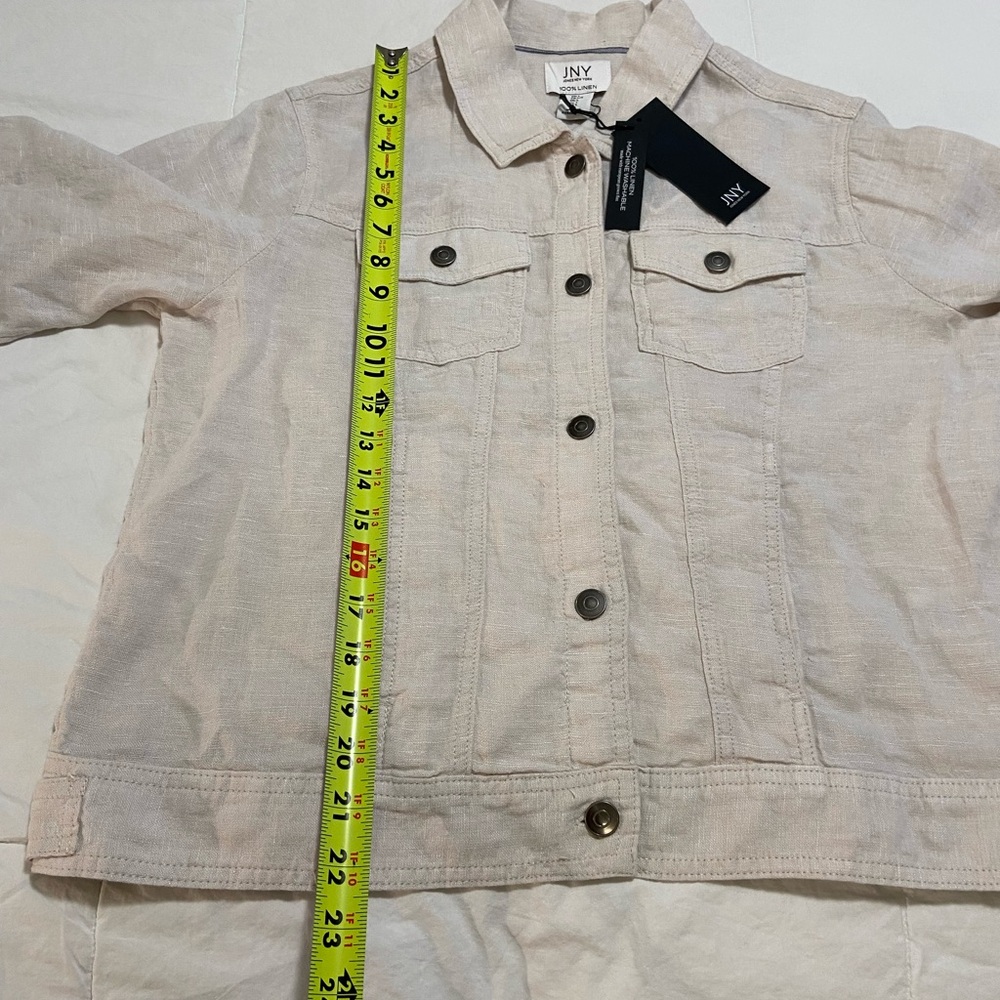 100% Washable Linen Jean Jacket - Picture 5 of 12